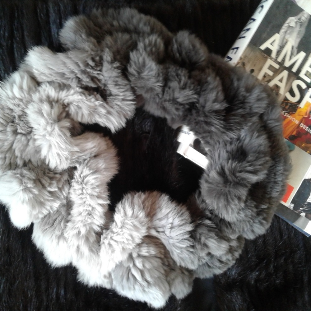 Ombre fur scarf